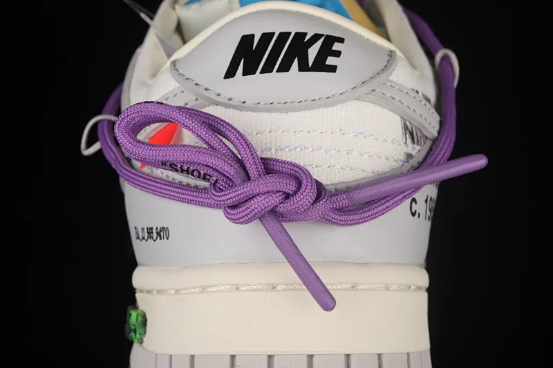 All Categories Nk SB Dunk Series Nk SB Dunk Low Low-top sneakers Pure original version OF x Nk Dunk Low OW Gray SB smashed backboard fashion casual sneakers DM1602-125